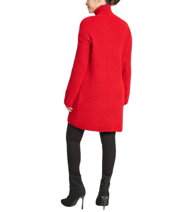 Turtleneck Funnel Sweater Dress - Image 2