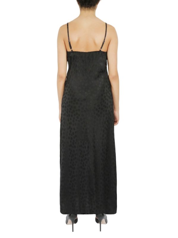 Tonal Patterned Charmeuse Dress - Image 4