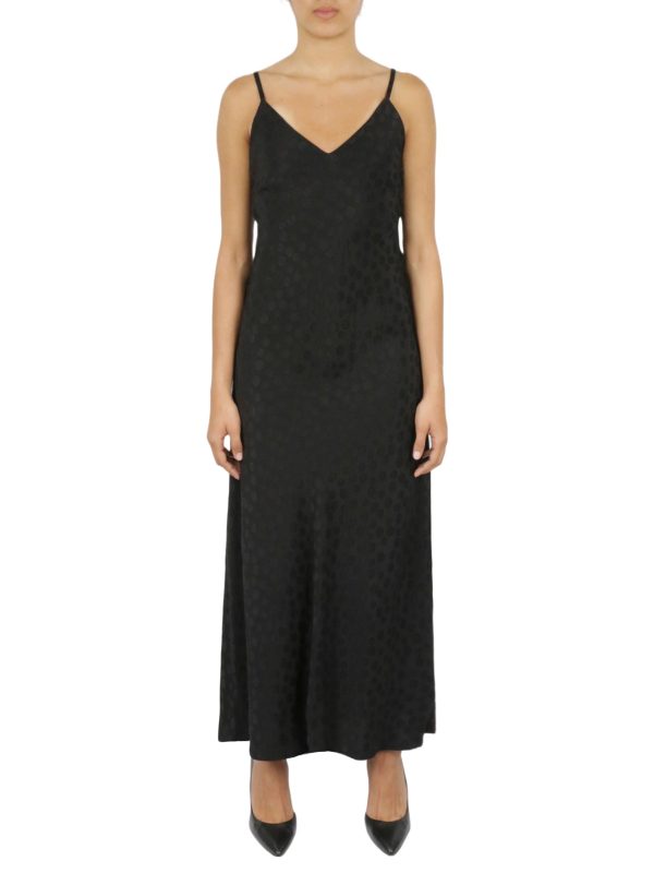Tonal Patterned Charmeuse Dress - Image 2