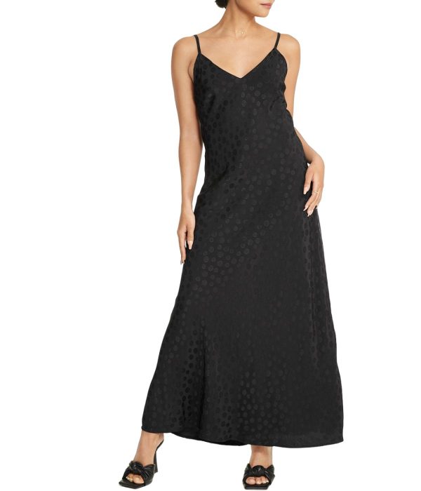 Tonal Patterned Charmeuse Dress - Image 5