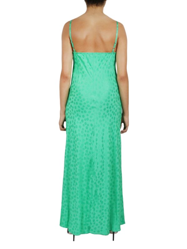 Tonal Patterned Charmeuse Dress - Image 9
