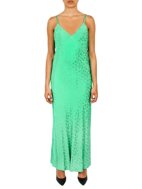 Tonal Patterned Charmeuse Dress - Image 8