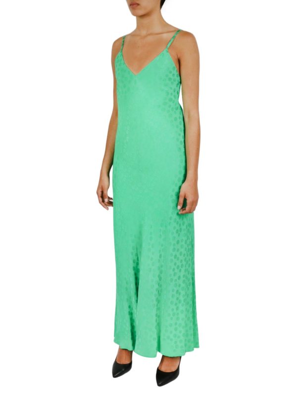 Tonal Patterned Charmeuse Dress - Image 12
