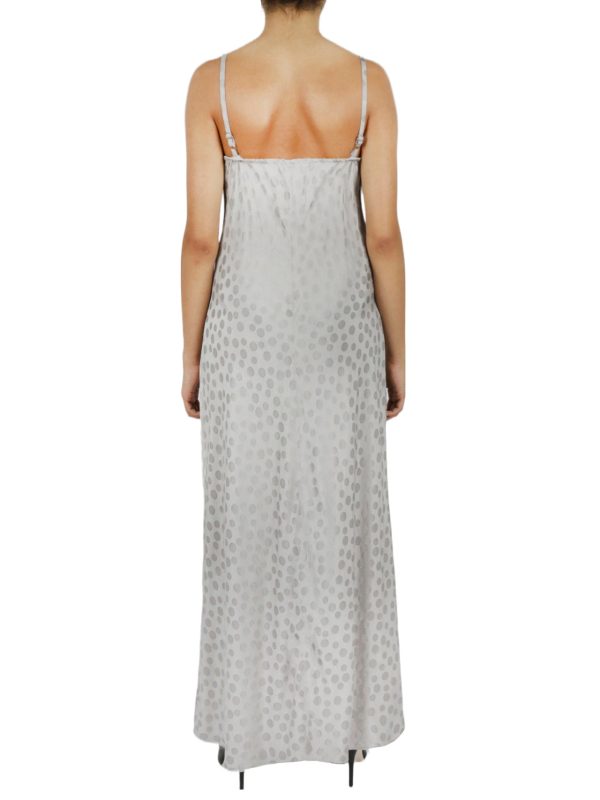 Tonal Patterned Charmeuse Dress - Image 13