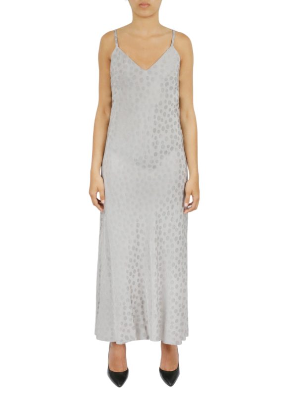 Tonal Patterned Charmeuse Dress - Image 10