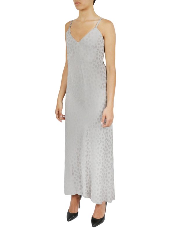 Tonal Patterned Charmeuse Dress - Image 11