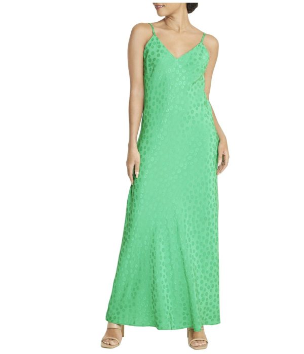 Tonal Patterned Charmeuse Dress - Image 10