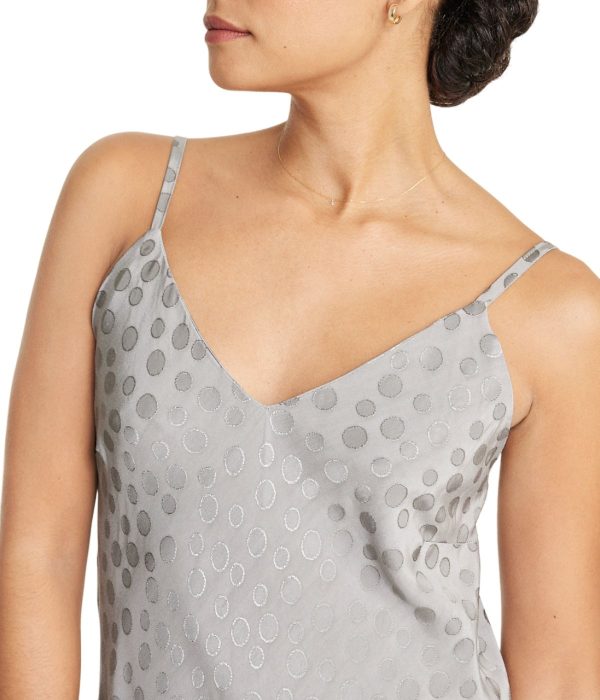 Tonal Patterned Charmeuse Dress - Image 14