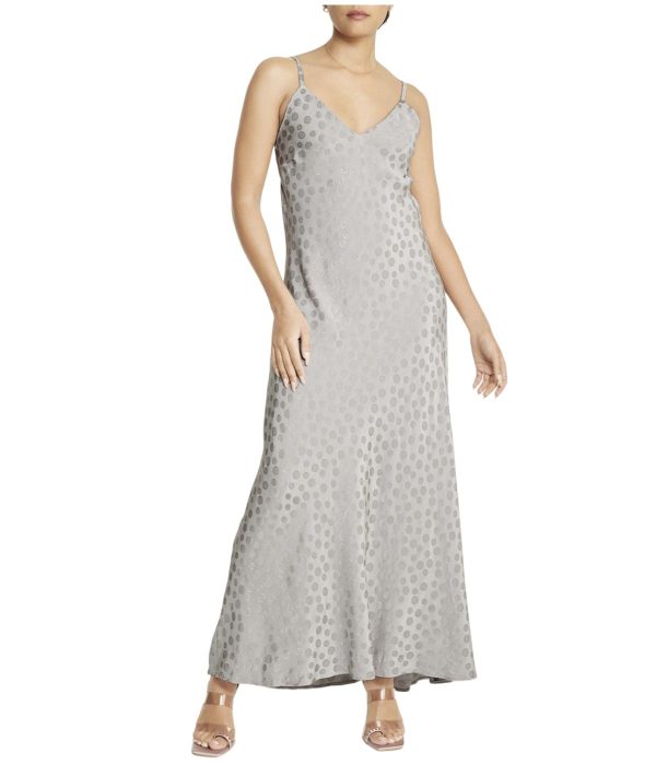 Tonal Patterned Charmeuse Dress - Image 15