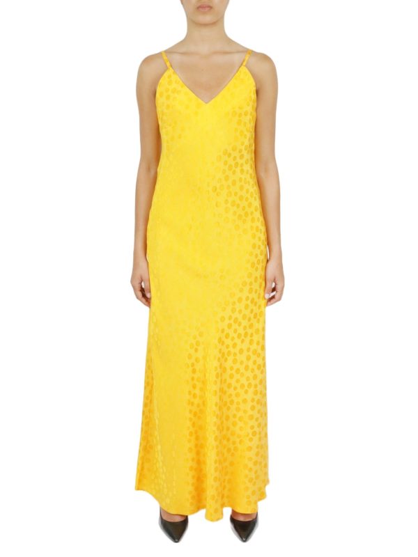 Tonal Patterned Charmeuse Dress - Image 7