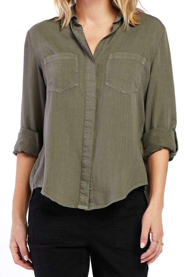 Riley Rolled Tab Sleeve Button Down Shirt - Image 2